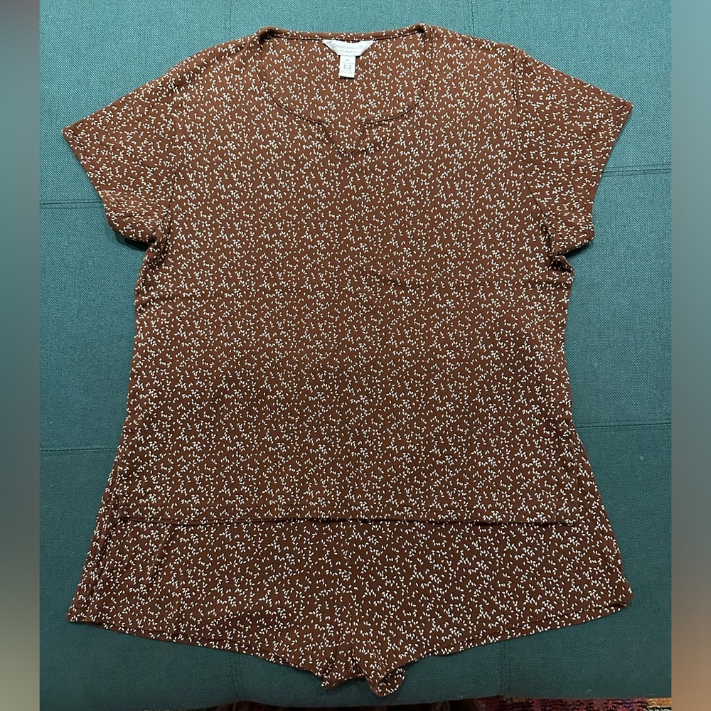 EUC Charter Club Shorts Pajama Set XL